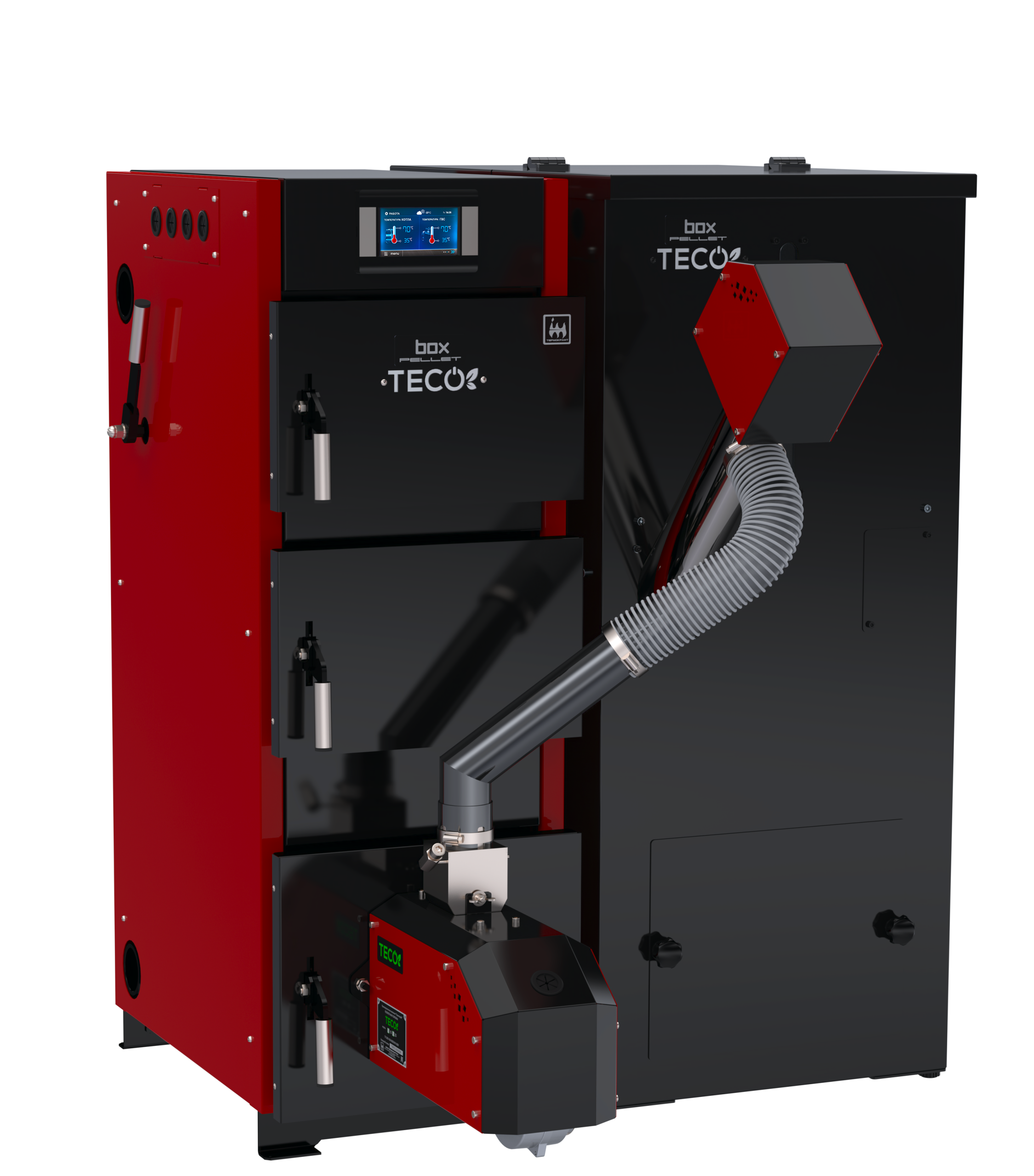 Котел автоматический пеллетный TECO BOX 25 кВт Котел автоматический пеллетный TECO BOX 25 кВт – фото 2