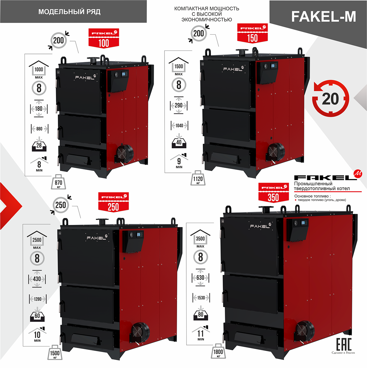 Котел отопительный полуавтоматический FAKEL-M M1 100 кВт Котел отопительный полуавтоматический FAKEL-M M1 100 кВт – фото 4