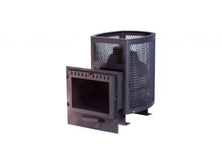 Печь банная чугунная "Сибирь-20". Панорамная дверца (Конвекционная) – фото 13