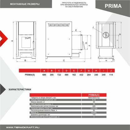 Печь банная PRIMA-16 – фото 5