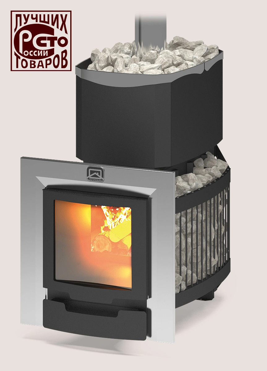 Печь для бани Русь-сетка 25 Л Панорама Печь для бани Русь-сетка 25 Л Панорама – фото 2