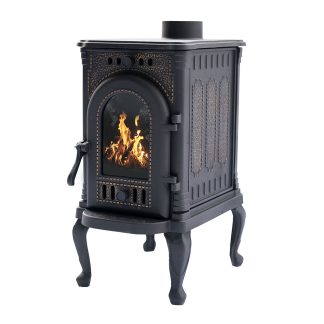 Печь-камин чугунная "Сибирь" 6 кВт – фото 5